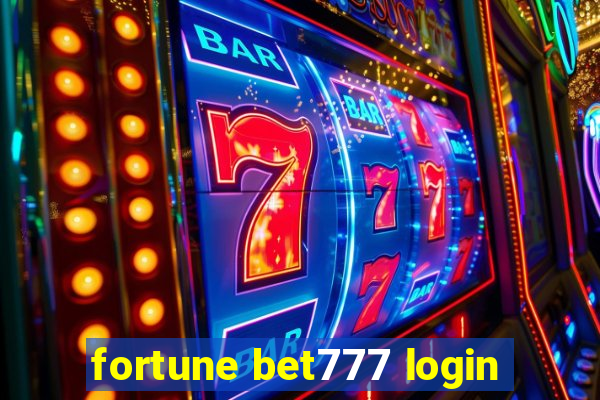 fortune bet777 login