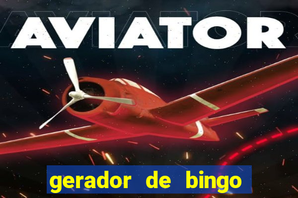 gerador de bingo de palavras