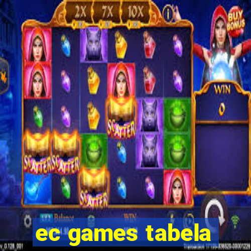 ec games tabela