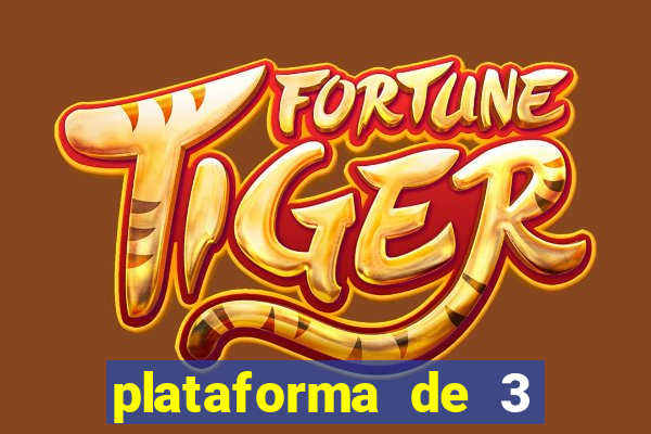 plataforma de 3 reais jogo