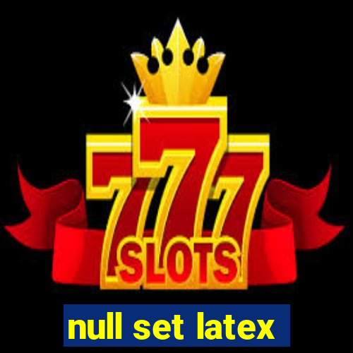 null set latex