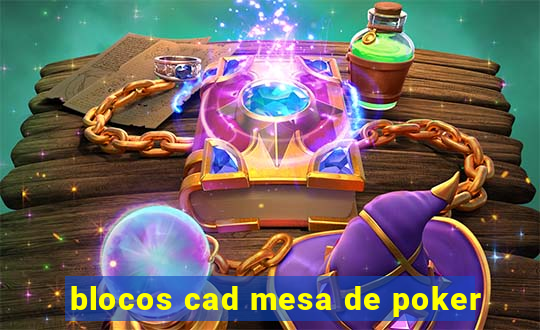 blocos cad mesa de poker