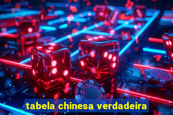 tabela chinesa verdadeira