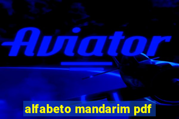 alfabeto mandarim pdf