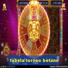 tabela torneo betano