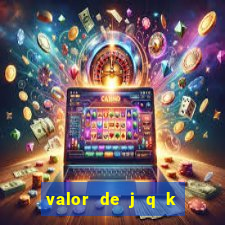 valor de j q k en blackjack