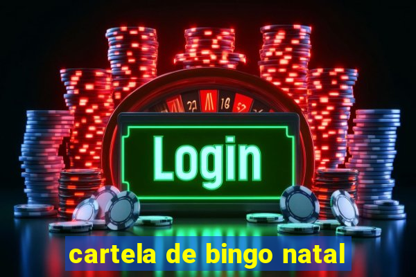 cartela de bingo natal