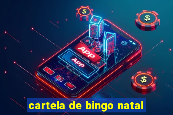 cartela de bingo natal