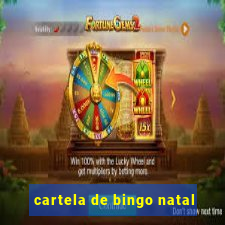 cartela de bingo natal