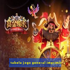 tabela jogo general imprimir