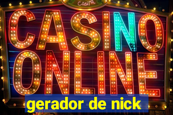 gerador de nick