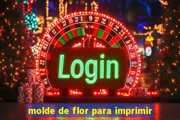 molde de flor para imprimir