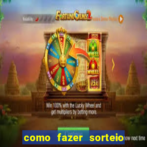 como fazer sorteio de cores online