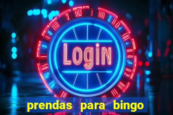 prendas para bingo de natal