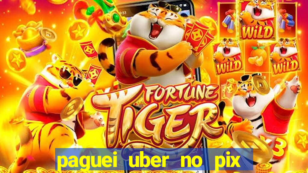 paguei uber no pix e nao achou motorista