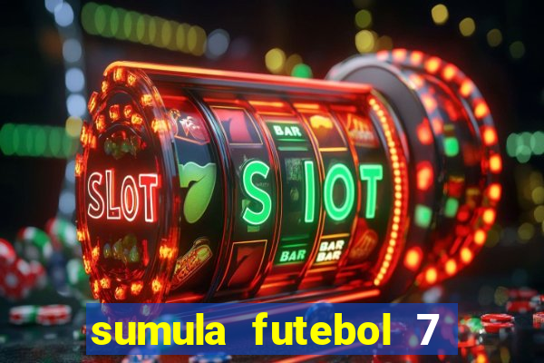 sumula futebol 7 society excel