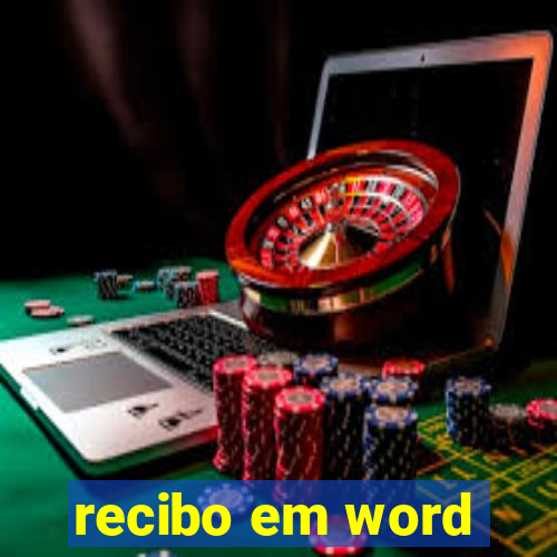 recibo em word