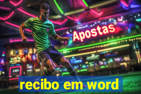 recibo em word