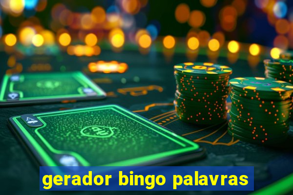 gerador bingo palavras