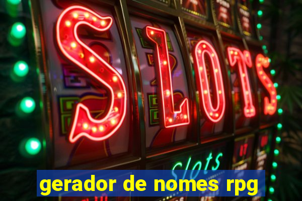 gerador de nomes rpg