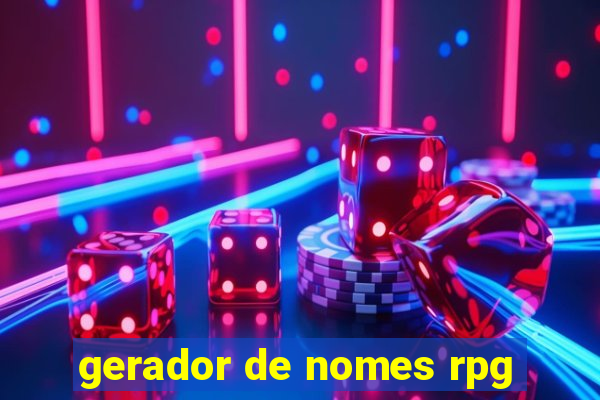 gerador de nomes rpg