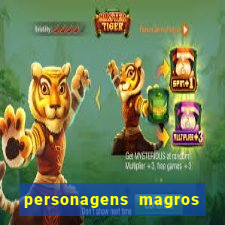 personagens magros de desenhos