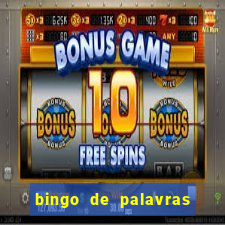 bingo de palavras de natal