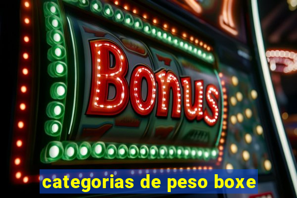 categorias de peso boxe