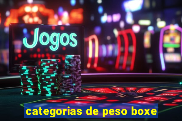 categorias de peso boxe