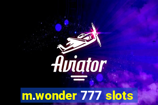 m.wonder 777 slots