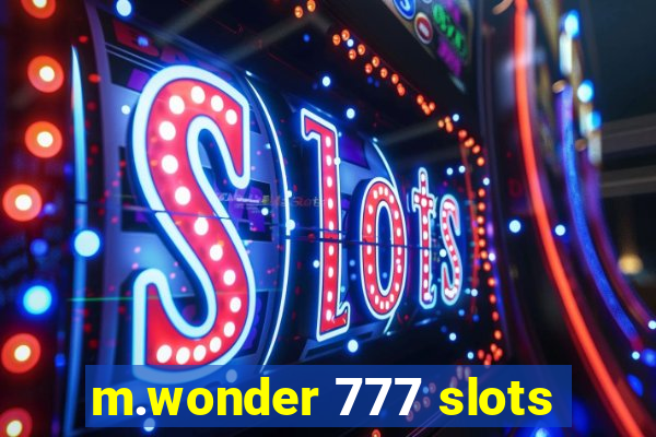 m.wonder 777 slots