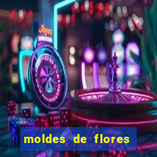 moldes de flores gigantes para imprimir