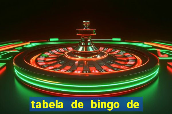 tabela de bingo de 1 a 100