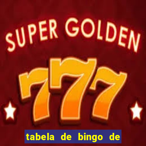 tabela de bingo de 1 a 100