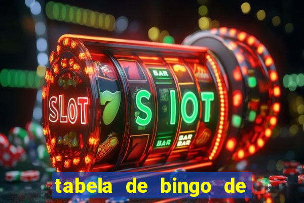 tabela de bingo de 1 a 100