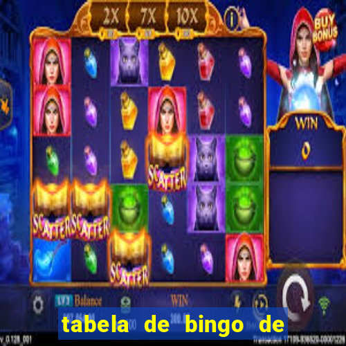 tabela de bingo de 1 a 100