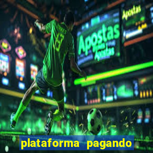 plataforma pagando bem hoje