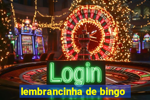 lembrancinha de bingo