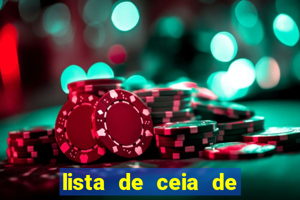 lista de ceia de natal completa