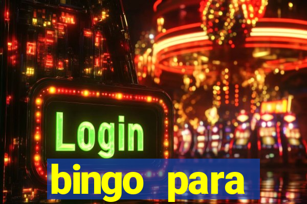 bingo para despedida de solteira para imprimir