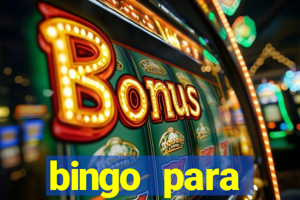 bingo para despedida de solteira para imprimir