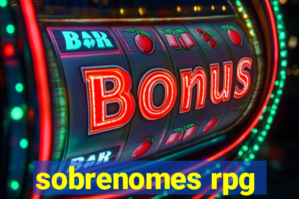 sobrenomes rpg