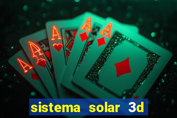 sistema solar 3d em movimento