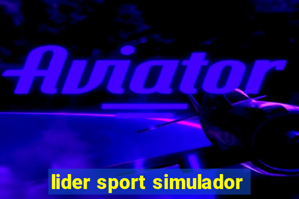 lider sport simulador