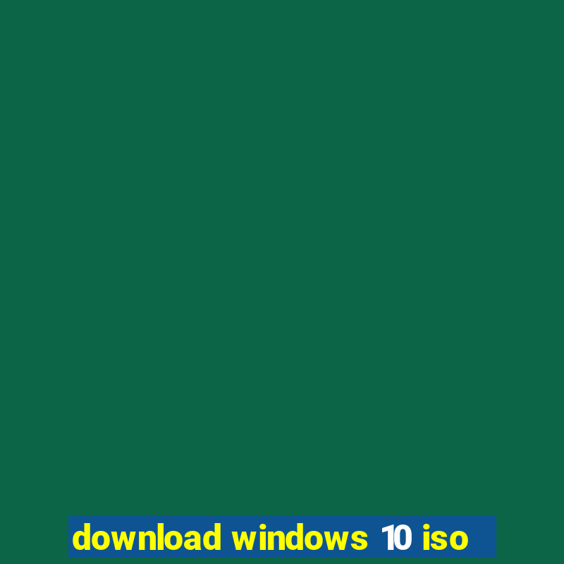 download windows 10 iso