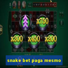 snake bet paga mesmo