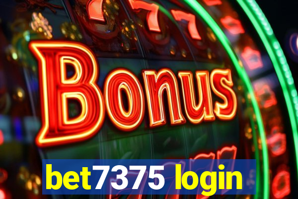 bet7375 login