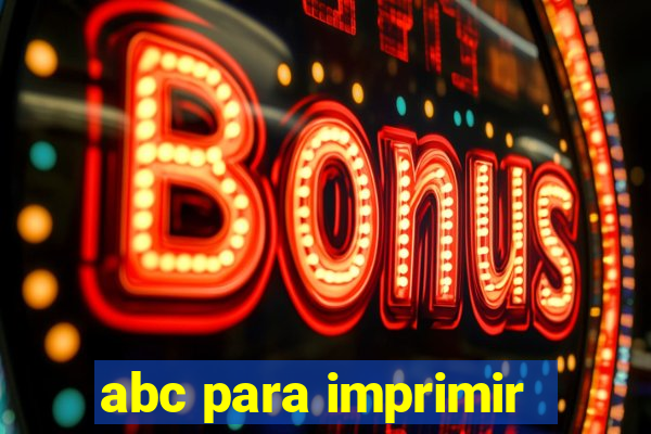 abc para imprimir