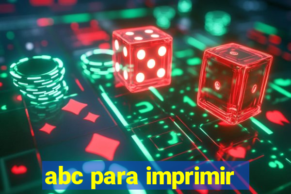 abc para imprimir