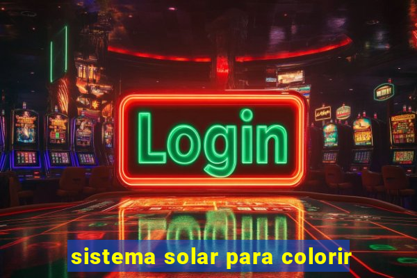 sistema solar para colorir